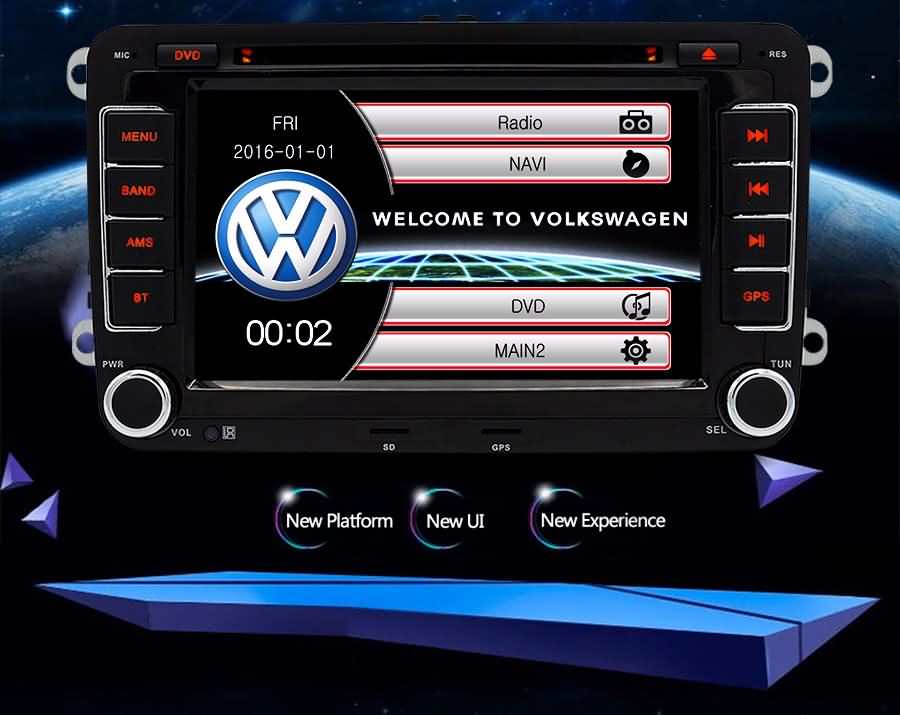 Yingly 7 Inch 2 Din Car Stereo for VW Golf Skoda India