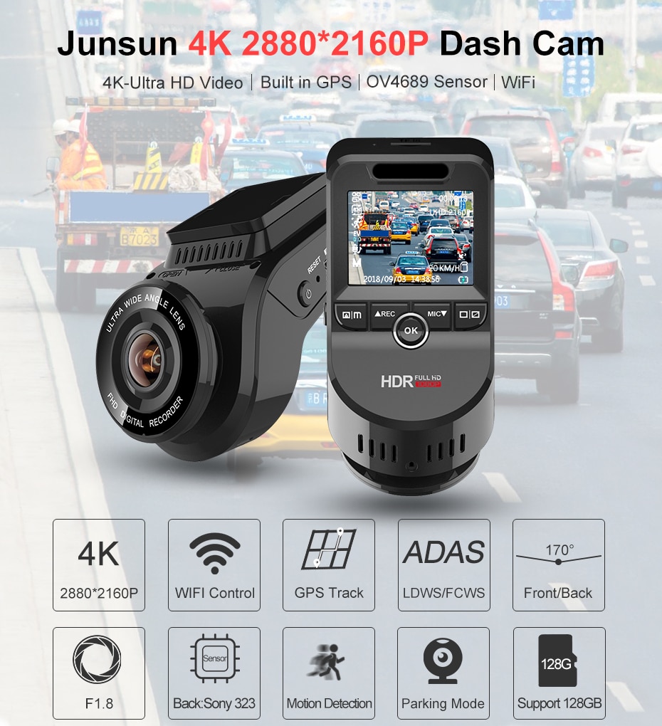 Junsun mini voiture caméra WiFi sans fil de l'enregistrement en
