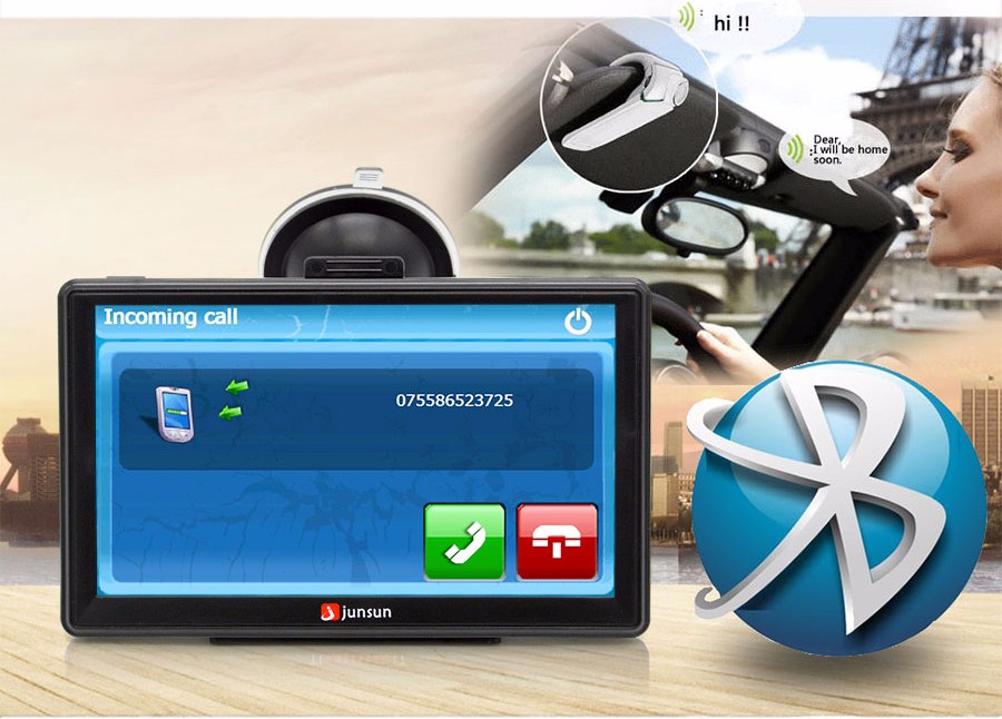 Köp Junsun 7 inch HD Car GPS Navigation FM 256MB+8GB Europe Russia