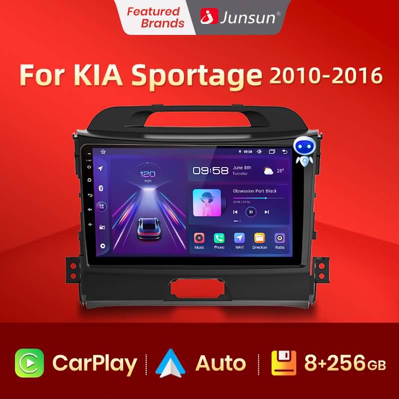 Junsun V1 AI Voice Wireless CarPlay Android Auto Radio For GOLF 6