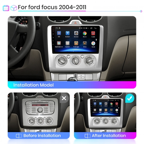 Buy Junsun V1 2G+32G Android 10 DSP Car Radio For ford focus 2 3 Multimedia  Video Player GPS Mk2/Mk3 hatchback 2 din DVD Online