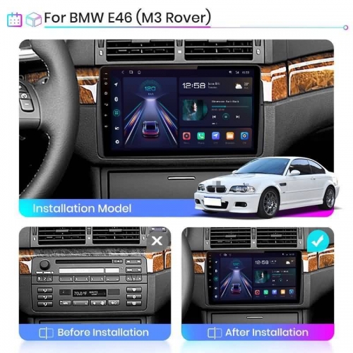 BMW E46 Android 12 CarPlay & Android Auto 32G ROM Car Radio